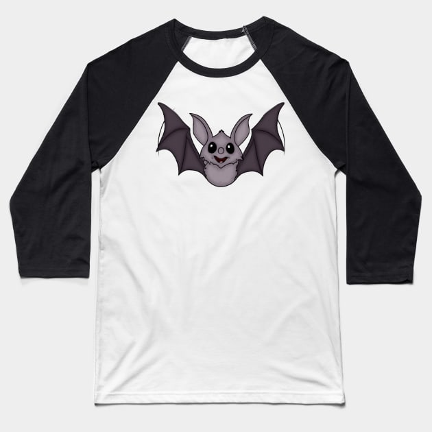 Cute Bat Drawing Baseball T-Shirt by Play Zoo